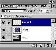 Перемещение слоев между документами